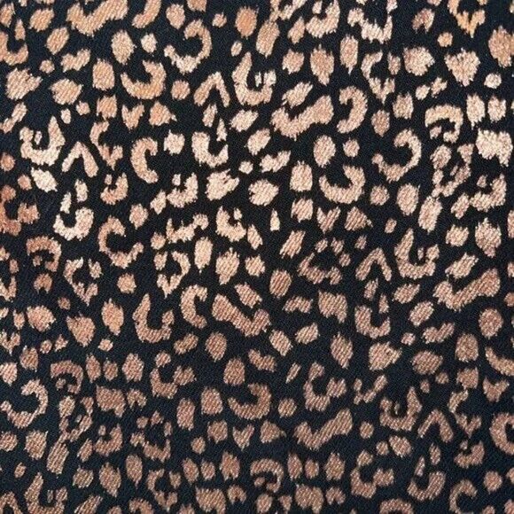 Banana Republic Mid Rise Ankle Rose Gold Metallic Leopard Print Jeans 31 NWOT - Picture 8 of 11